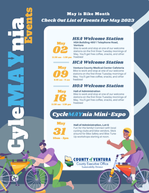 County Employees Invited to Celebrate National Bike Month with CycleMAYnia